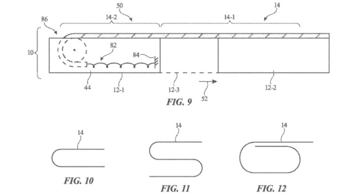 براءة اختراع لهاتف آيفون بشاشة قابلة للتمدد - USPTO