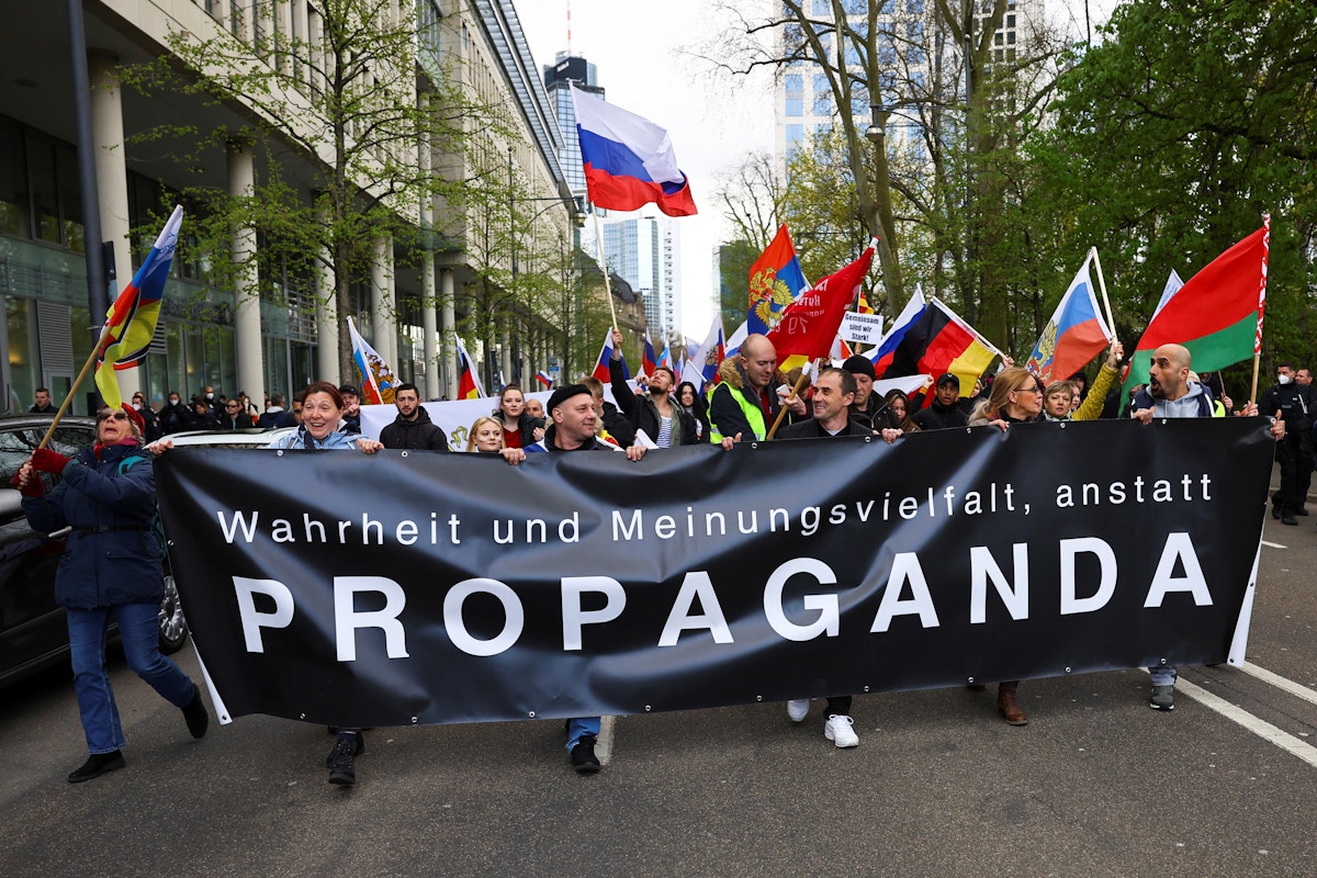 Pro-Russian demonstration in Frankfurt - REUTERS