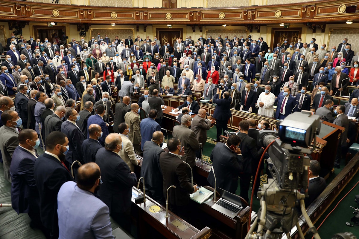 جلسة عامة لمجلس النواب المصري- 20 يوليو 2020 - AFP